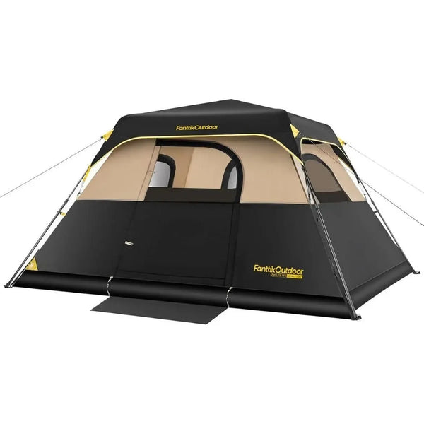 【DealsForYouDays】Fanttik Camping Tent Zeta  C4/C6 Person Instant Cabin Tent Setup in 60 Seconds with Rainfly & Windproof Portable with Carry Bag for Family Camping & Hiking,Summervibes, Father's Day Gifts, Tents For Camping,campingessentia