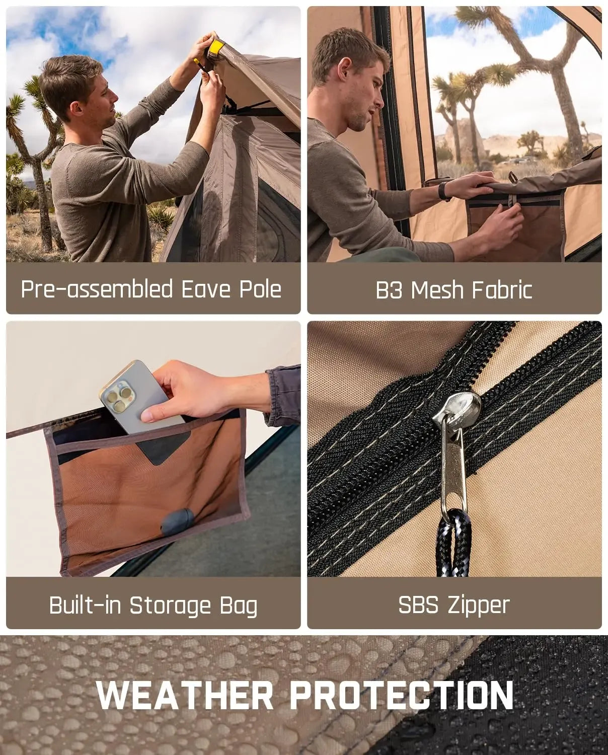 【DealsForYouDays】FanttikOutdoor Alpha C4 Ultra Camping Tent 4 Person Pop Up Instant Cabin Setup in 60 Seconds Portable Hub Tent with Rainfly & Windproof for Outdoor Camping & Overlanding Summervibes, Instant Canopy Tent, Windproof Folding Tent,father'sday