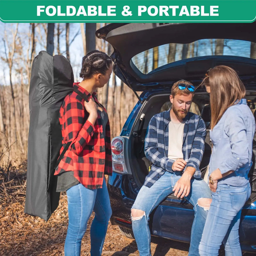 #DealsForYouDays Naudacaa Folding Camping Cot with 2-Sided Mattress – Heavy-Duty, Portable Guest Bed for Camping, Travel, Outdoor & Indoor Use, Supports up to 880 lbs Blue