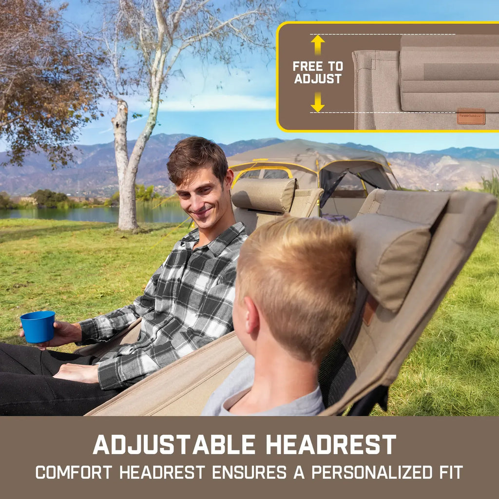 【DealsForYouDays】FanttikOutdoor Zeta L8 Max Camping Chair, Portable & Lightweight, Comfort-Driven Foldable Rocking Chair with Carry Bag for Camping, Hiking, Patio, Fishing, Support up to 250 lbs,summerwins,father'sdaygifts,campingessentials,campinggear