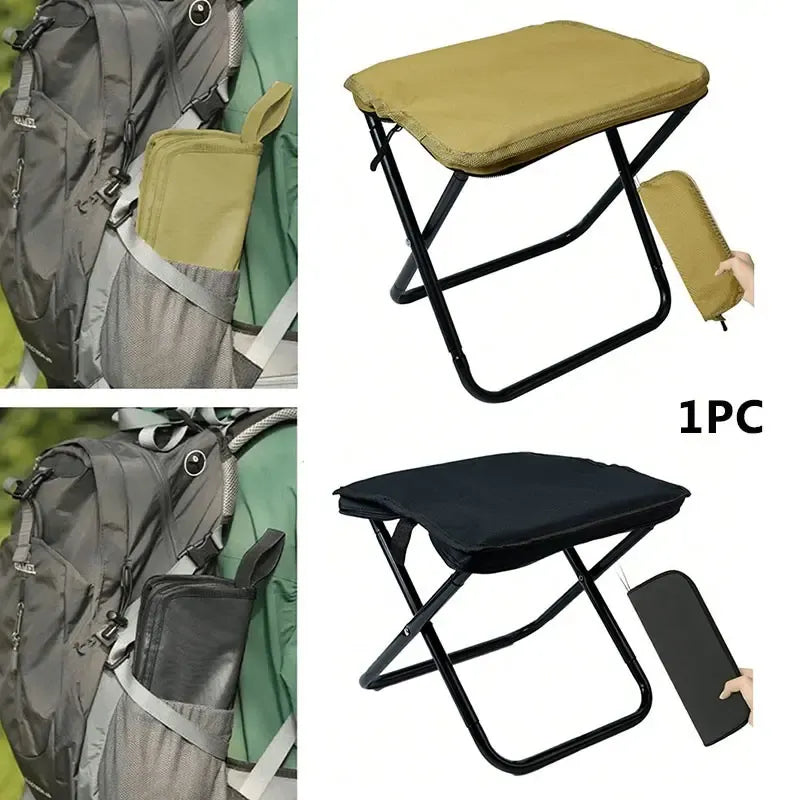 Portable Lightweight Iron Alloy Folding Chair, Compact Design for Outdoor Activities, Outdoor Seating, Versatile Use, Easy to Carry, Picnic Chair, Camping Folding Chair, Lightweight Foldable Chair