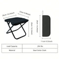Portable Lightweight Iron Alloy Folding Chair, Compact Design for Outdoor Activities, Outdoor Seating, Versatile Use, Easy to Carry, Picnic Chair, Camping Folding Chair, Lightweight Foldable Chair