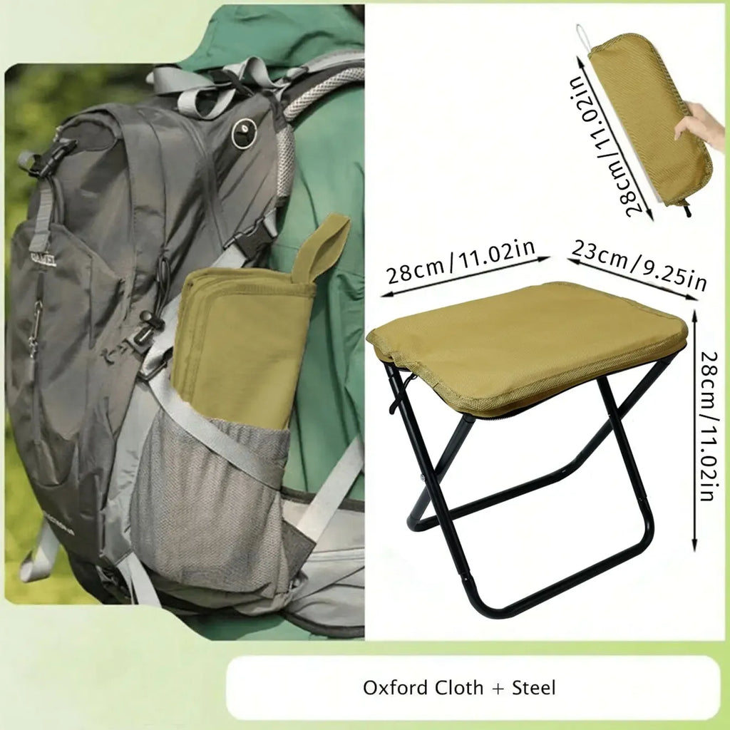 Portable Lightweight Iron Alloy Folding Chair, Compact Design for Outdoor Activities, Outdoor Seating, Versatile Use, Easy to Carry, Picnic Chair, Camping Folding Chair, Lightweight Foldable Chair