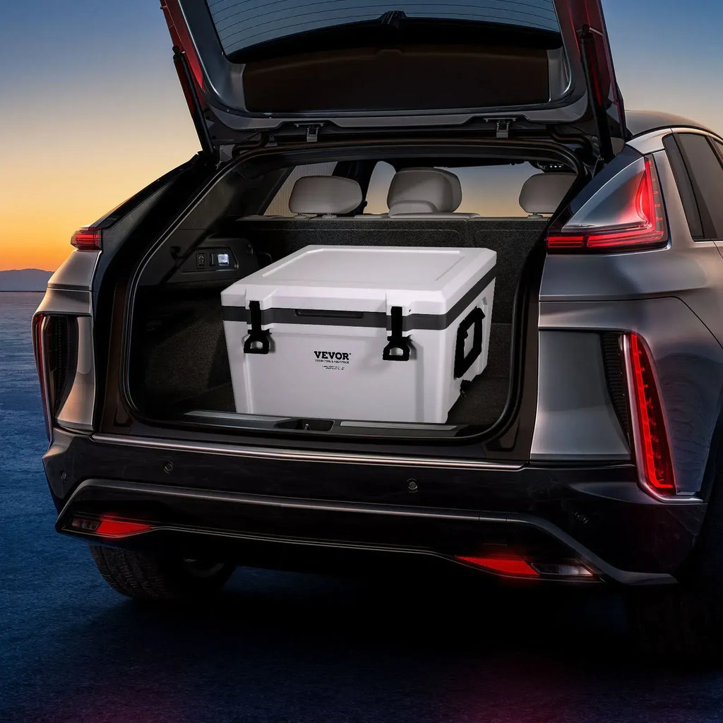 【FathersDayGift】VEVOR Insulated Portable Cooler, 52 qt, Holds 50 Cans, Ice Retention Hard Cooler with Heavy Duty Handle, Ice Chest Lunch Box for Camping, Beach, Picnic, Travel, Outdoor, Keeps Ice for up to 6 Days