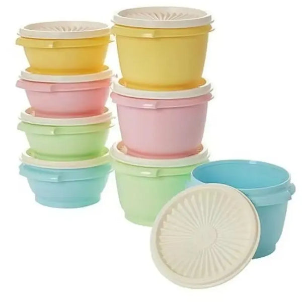【Deals For You】Pastel Food Storage Bowl Set, 17oz & 10oz, 4 Candy Colors, Eco-Friendly, TPW Candy Colors Freezer Bowl Set - 8-Pack Pastel Airtight Lids for Easy Storage  Organization Family-sized Microwave-safe Food Containers