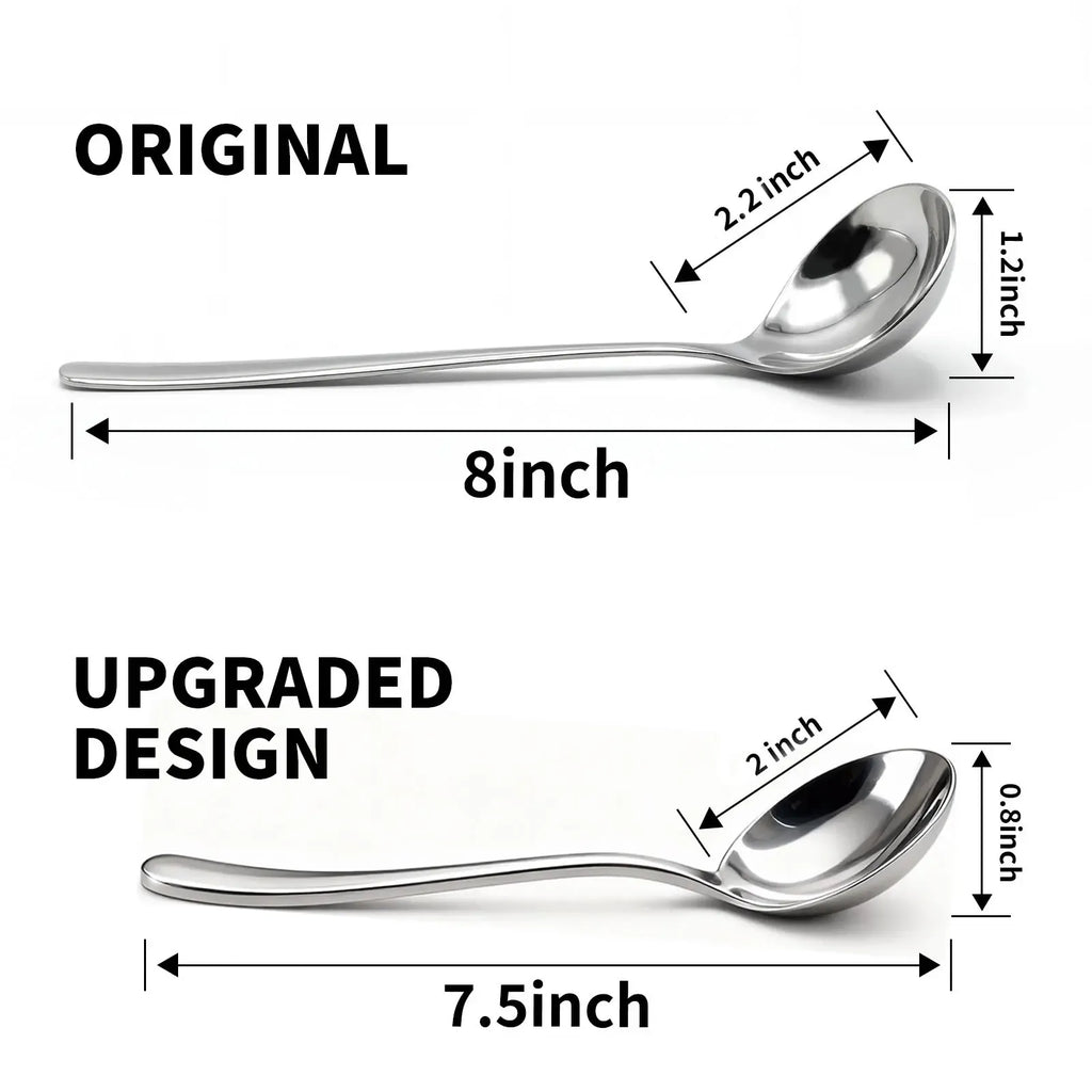 【AREL】Summerwins 4/8 PCs Stainless Steel Soup Spoon Set