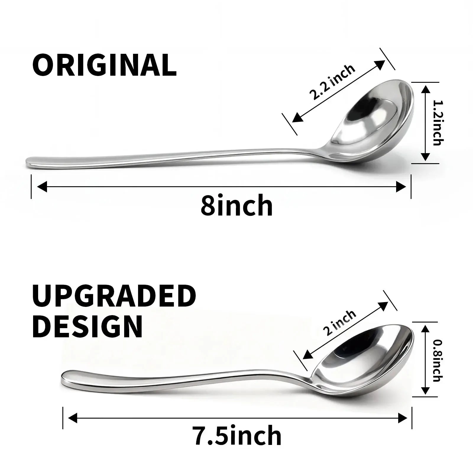 【AREL】Summerwins 4/8 PCs Stainless Steel Soup Spoon Set